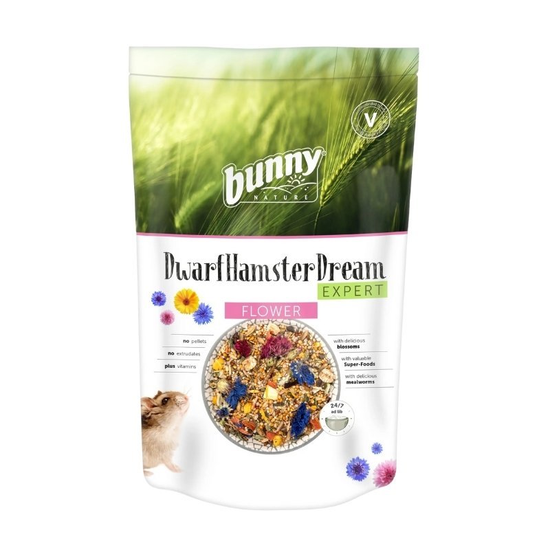 Bunny Hamster DwarfHamster Traum Expert Flower, Pienso Para Hámster