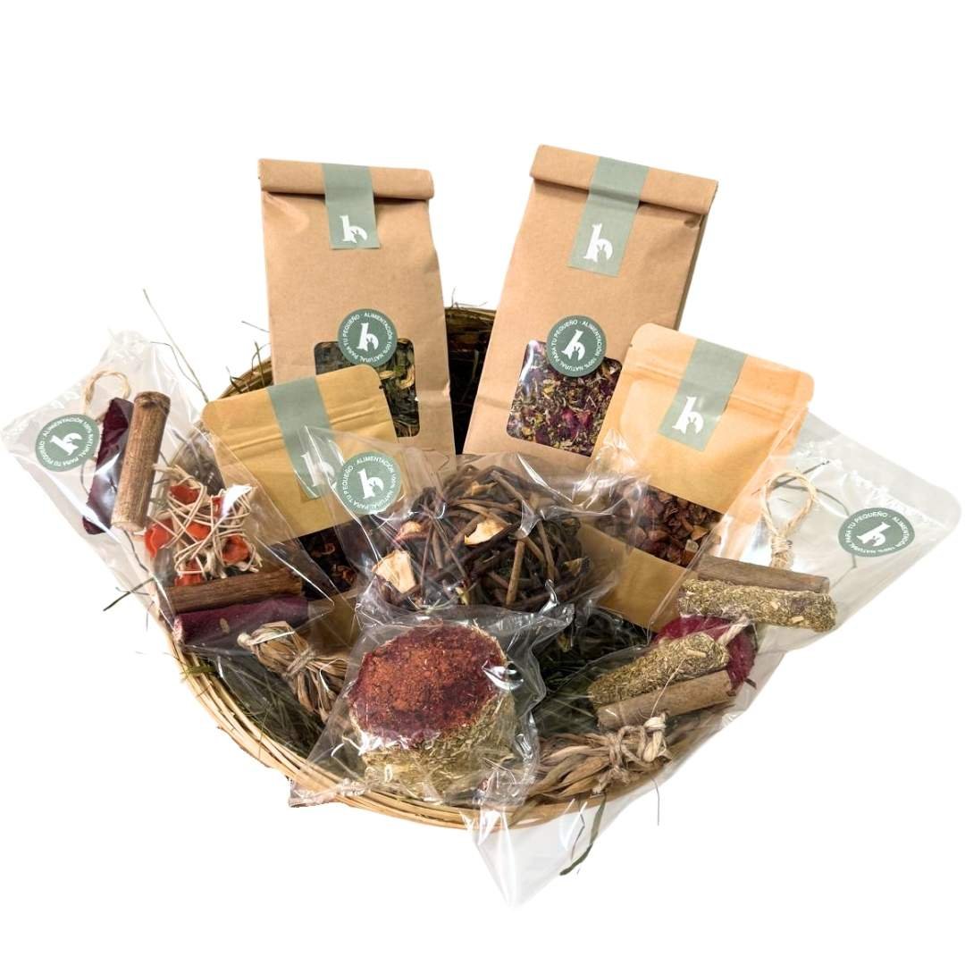 Cesta de enriquecimiento ambiental Navideña